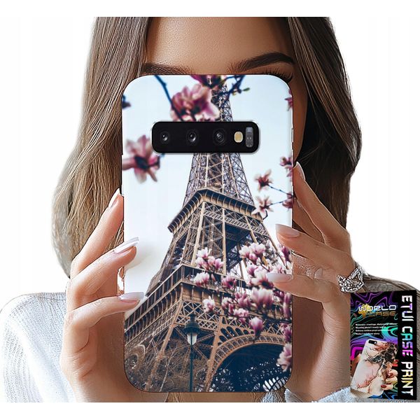 Custodia Per Samsung Galaxy S10 Plus - Parigi Torre Eiffel Bei Luoghi Indietro-image