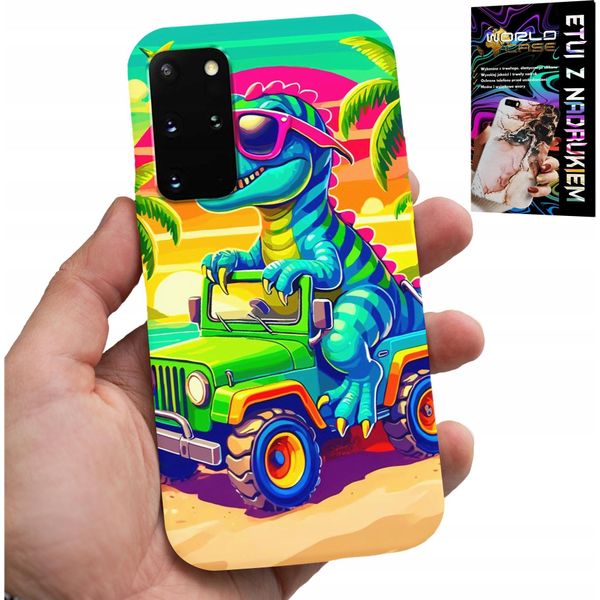 Custodia Per Samsung Galaxy S20 Plus - Dinosauro In Un Camion Per Bambini-image