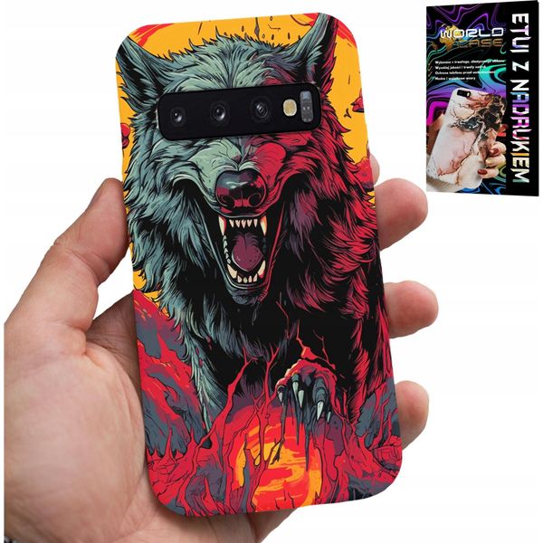 Custodia Per Samsung Galaxy S10 Plus - Wolf Wolf Pack Super Patterns + Film-image