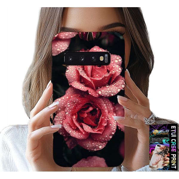 Custodia Per Samsung Galaxy S10 Plus - Bellissime Rose Rosa, Motivi Floreali, Custodia-image
