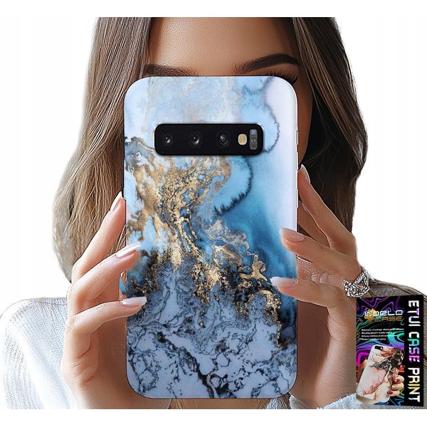 Custodia Per Samsung Galaxy S10 Plus - Design Donna In Marmo + Pellicola-image