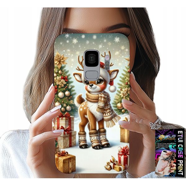 Custodia Per Samsung Galaxy S9 - Renna, Disegni Natalizi + Lamina-image