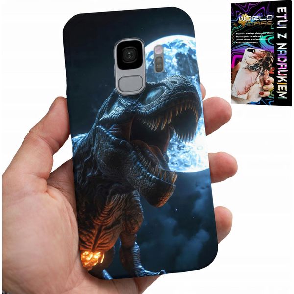 Custodia Per Samsung Galaxy S9 - Dino Dinosauro Tirannosauro Cover Case-image