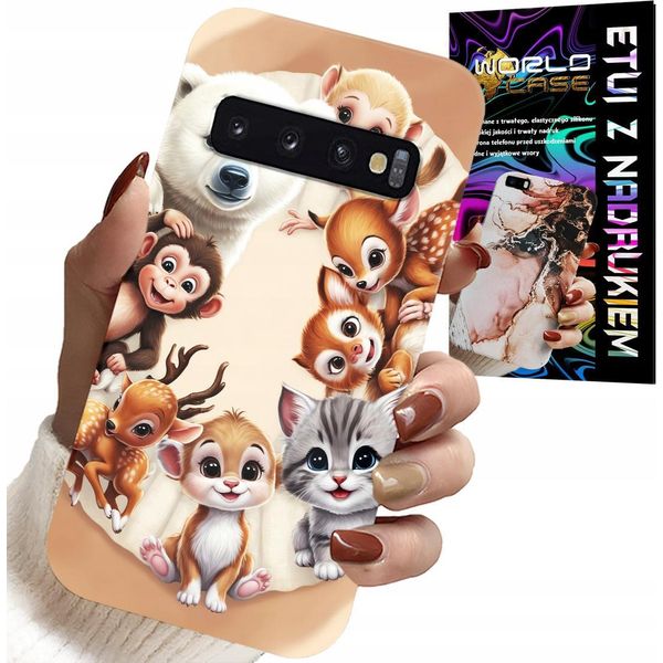 Custodia Per Samsung Galaxy S10 - Zaino Per Bambini In Caso Di Animali Della Foresta-image