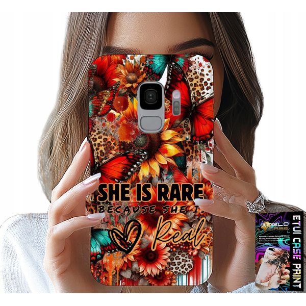 Custodia Per Samsung Galaxy S9 - Lei È Rara, Girasoli, Fiori, Farfalle-image