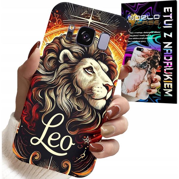 Custodia Per Samsung Galaxy S8 - Leone, Segno Zodiacale Astronomico, Custodia + Pellicola-image
