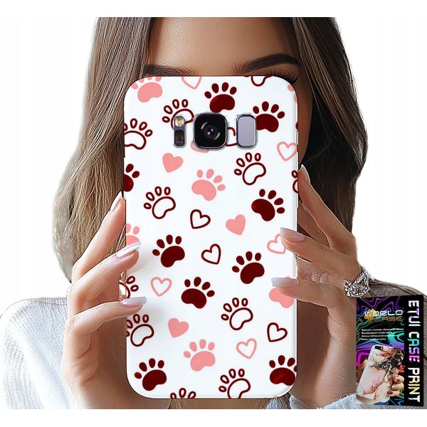 Custodia Per Samsung Galaxy S8 - Zampe Di Cane Su Sfondo Bianco, Cane, Gatto, Orso-image