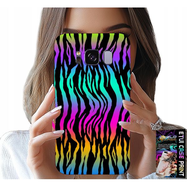 Custodia Per Samsung Galaxy S8 - Custodia Con Motivi Astratti E Colorati + Pellicola-image