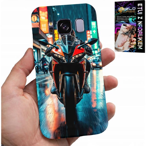 Custodia Per Samsung Galaxy S8 - Moto, Disegni Di Monocicli + Pellicola-image