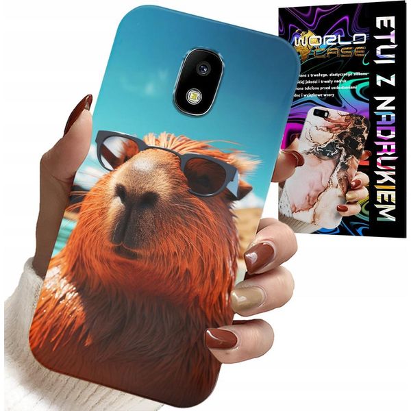 Custodia Per Samsung Galaxy J5 2017 - Capibara Dolce, Custodia Capibara + Vetro-image