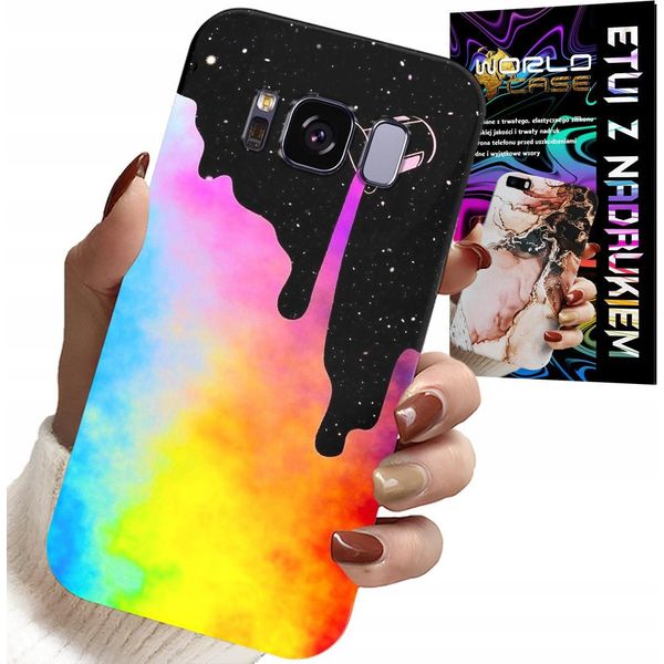 Custodia Per Samsung Galaxy S8 - Motivi Colorati Arcobaleno, Vernice + Lamina-image