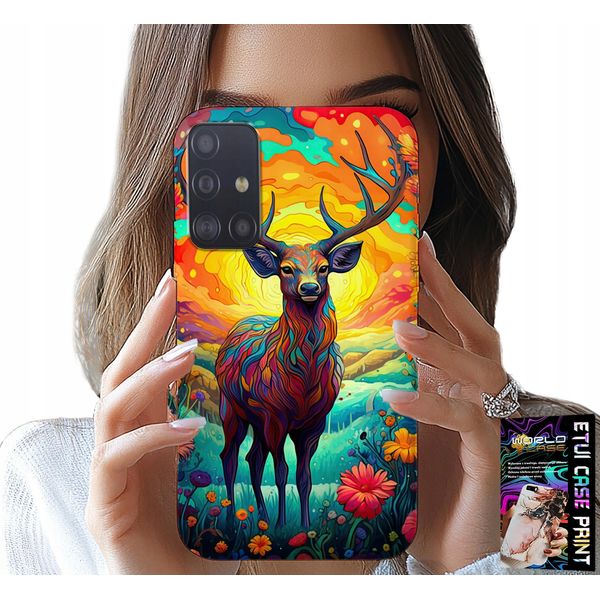 Custodia Per Samsung Galaxy M31S - Disegni Colorati Cervi Alci Animali Della Foresta-image