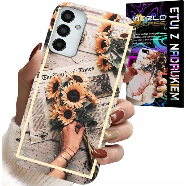 Custodia Per Samsung Galaxy M23 - Motivo Floreale Girasole Sunflower-image