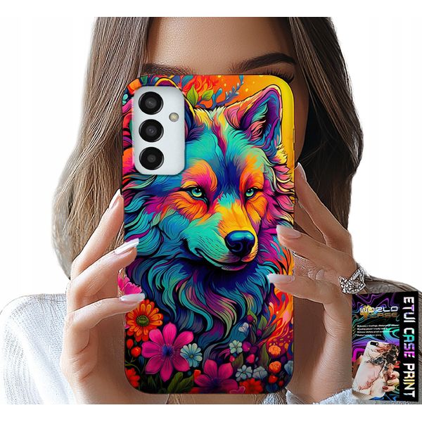 Custodia Per Samsung Galaxy M23 - Disegni Colorati, Custodia Swora Wolf Pack-image