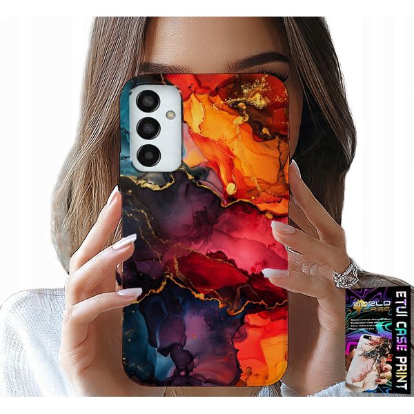 Custodia Per Samsung Galaxy M13 4G - Motivi In Pietra, Custodia + Vetro-image