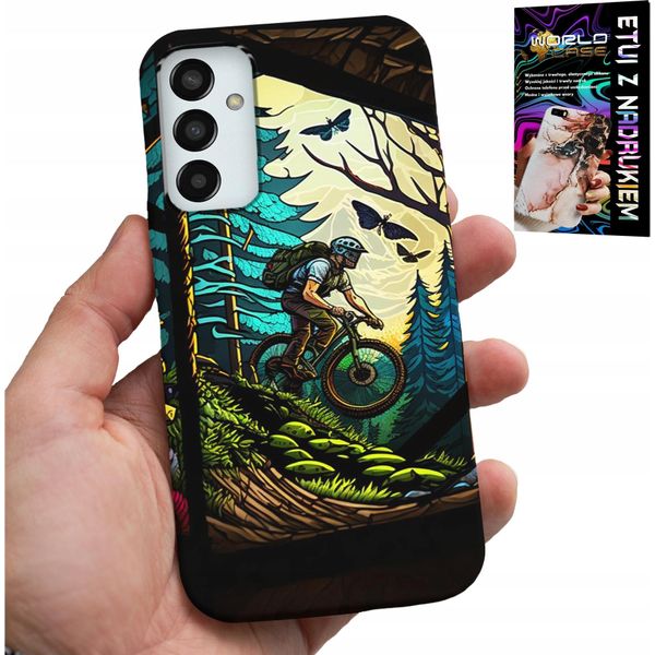 Custodia Per Samsung Galaxy M23 - Spedizioni Estreme In Bicicletta Nella Foresta-image