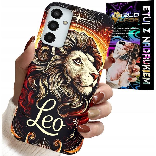 Custodia Per Samsung Galaxy M23 - Leone, Segno Zodiacale Astronomico, Custodia + Vetro-image