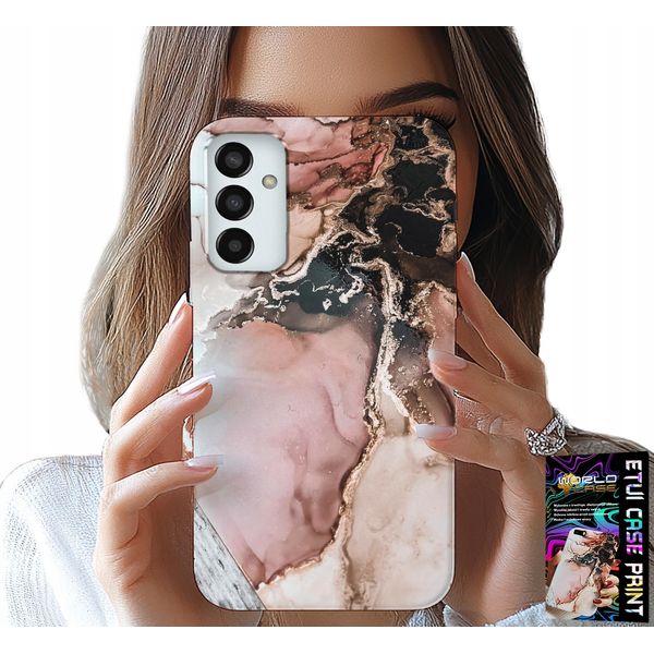 Custodia Per Samsung Galaxy M23 - Elegante Moda Marmo + Vetro-image