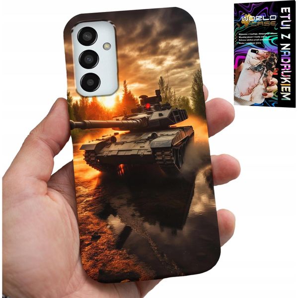 Custodia Per Samsung Galaxy M23 - Carro Armato, Guerra, Militare, Militari, Disegni-image