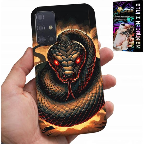 Custodia Per Samsung Galaxy A51 - Serpente, Cobra Serpenti A Sonagli Custodia + Pellicola-image