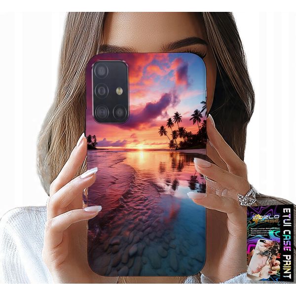 Custodia Per Samsung Galaxy A71 - Spiaggia Vacanza Isola Bella Vista + Vetro-image