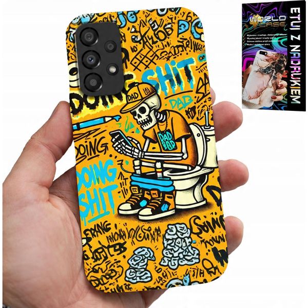 Custodia Per Samsung Galaxy A53 5G - Fare Scheletro Merda Su Caso Croccantini-image