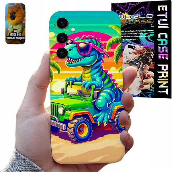 Custodia Samsung Galaxy S24 Fe Dinosauro Mostro Camion Dino Per Ragazzo-image