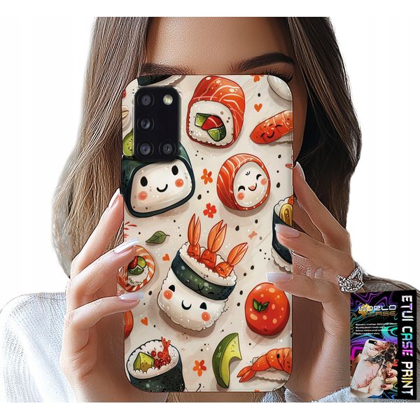 Custodia Per Samsung Galaxy A31 - Custodia Per Sushi Dolce E Sorridente-image