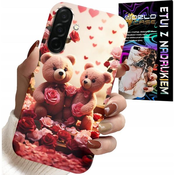 Custodia Per Samsung Galaxy A36 5G - Orsacchiotti, Ti Amo, Cuori Tanti Design Per La Custodia-image