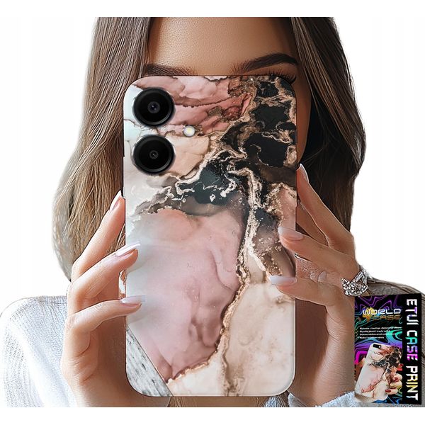 Custodia Per Samsung Galaxy A06 5G - Elegante Marmo Design Di Tendenza + Vetro-image
