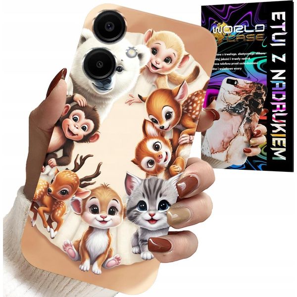 Custodia Per Samsung Galaxy A06 5G - Custodia Per Bambini Con Animali Nella Foresta-image