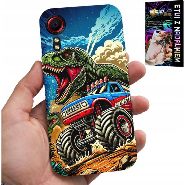 Custodia Per Samsung Galaxy Xcover 5 -Dinosauro In Design Monstertruck Per Bambini-image