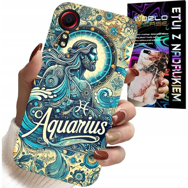 Custodia Per Samsung Galaxy Xcover 5 - Segno Zodiacale, Acquario, Retro Astronomico-image