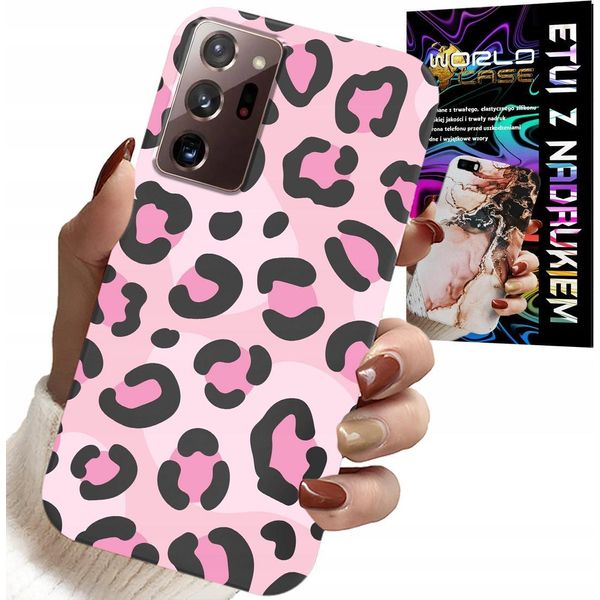 Custodia Per Samsung Note 20 Ultra - Design Femminile Pantera Rosa Stampa Leopardo-image