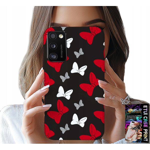 Custodia Per Samsung Galaxy A41 - Fiocchi Di Topo Rossi E Bianchi, Disegni-image