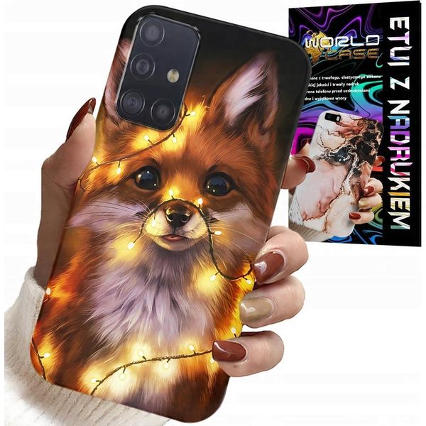Custodia Per Samsung Galaxy A51 - Dolce Volpe Foresta Animali Custodia + Vetro-image