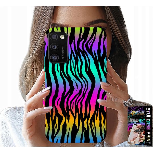 Custodia Per Samsung Galaxy A41 - Custodia Con Motivi Astratti E Colorati + Pellicola-image