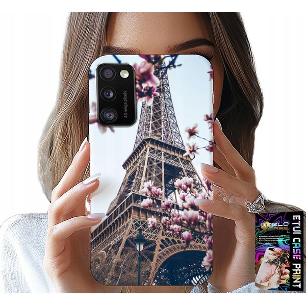 Custodia Per Samsung Galaxy A41 - Parigi Torre Eiffel Bei Luoghi Indietro-image