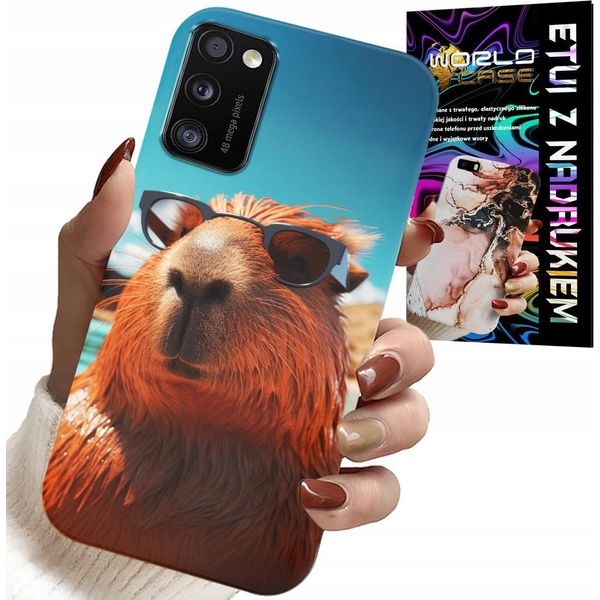 Custodia Per Samsung Galaxy A41 - Capibara Dolce, Custodia Capibara + Vetro-image