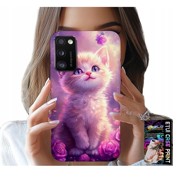 Custodia Per Samsung Galaxy A41 - Simpatico Gattino, Gatto, Disegni Con Animali-image
