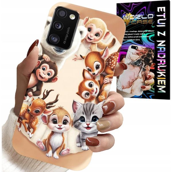 Custodia Per Samsung Galaxy A41 - Custodia Per Bambini Con Animali Della Foresta-image