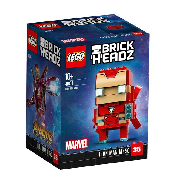 Lego® Brickheadz Iron Man MK50, 41604, Personaggio Avengers Costruibile-image