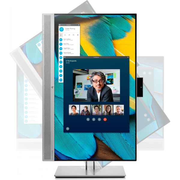 Hp Elitedisplay E243M - 60,5 Cm (23,8 Pollici) - 1920 X 1080 Pixel - Full Hd - Led - 5 Ms - Nero - Argento-image