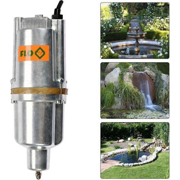 Pompa A Membrana 350 Watt Pompa Per Laghetto 1.020 L/H Pompa Per Pozzo Con Prevalenza Di 70 Metri Pompa Sommersa Pompa Per Giardino Pompa Per Acqua-image