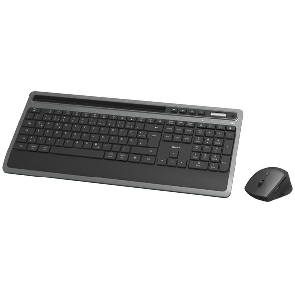 Hama 00182686 Hama KMW-600 Plus Set Tastiera E Mouse Wireless Nero, Antracite-image