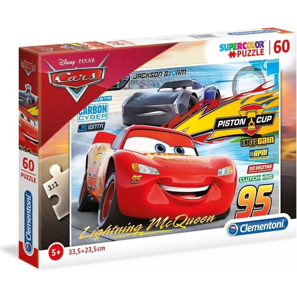 Clementoni - Puzzle 60 ElementóW Disney Cars 3, Oryginalny Produkt Edukacyjny-image