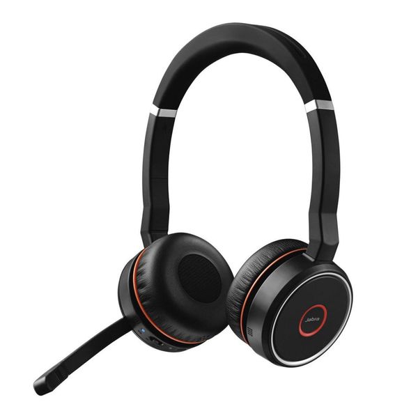 Jabra Evolve 75 - Cuffie - Archetto - Ufficio/Centralino - Nero - Rosso - Binaurale - Digitale Digitale-image