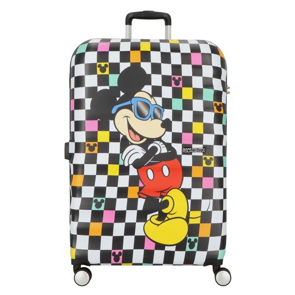 American Tourister Wavebreaker Disney, Spinner L, Koffer, 77 Cm, 96 L, Multicolore (Mickey Check)-image