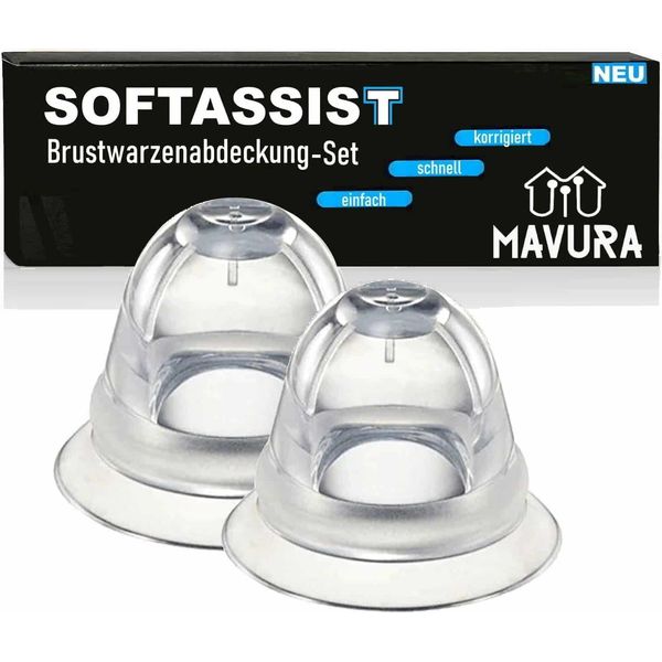 Softassist Premium Modellatore Del Capezzolo Aiuto Per L'allattamento Al Seno Slip Per Capezzoli Set Di 2-image