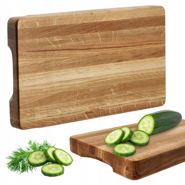 Tagliere Kadax "Nieul"", Tagliere In Legno Naturale, Tagliere Per Spuntini, 50 Cm"-image